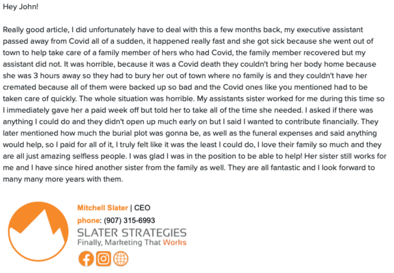 mitchell testimonial